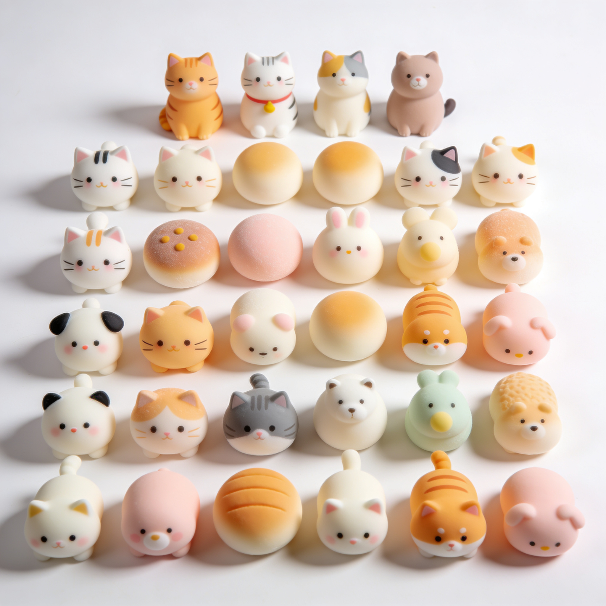toymilo.com Ответ Gemini32 Pack Mochi Squishy Toys - Kawaii Cat Squishys Slow Rising Animals - Party Favors, Goodie Bag, Birthday Gifts, Mini Squishies Stress Reliever Toy